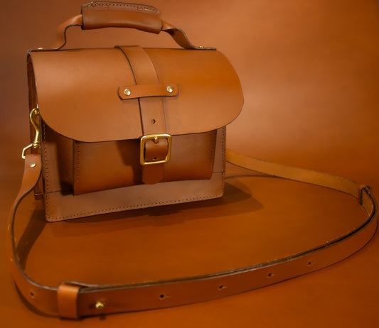 The Nomad Crossbody bag - Brown Brass